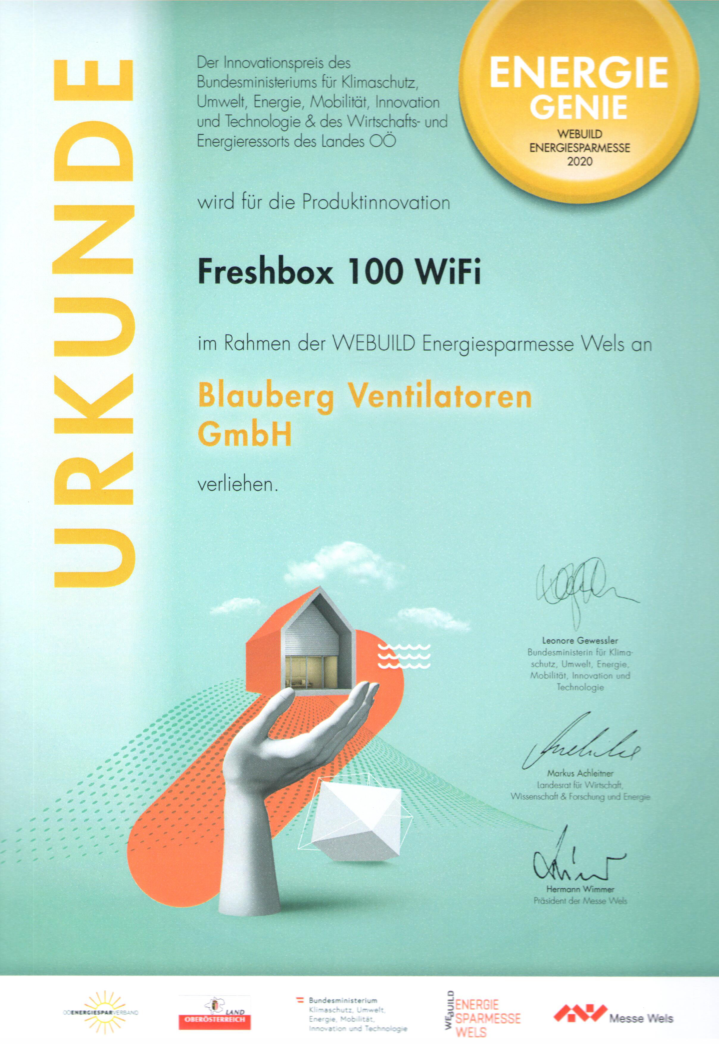 《建筑時(shí)報(bào)》報(bào)道--FRESHBOX 100 WIFI躋身2020年最佳節(jié)能創(chuàng)新產(chǎn)品排行榜前七位